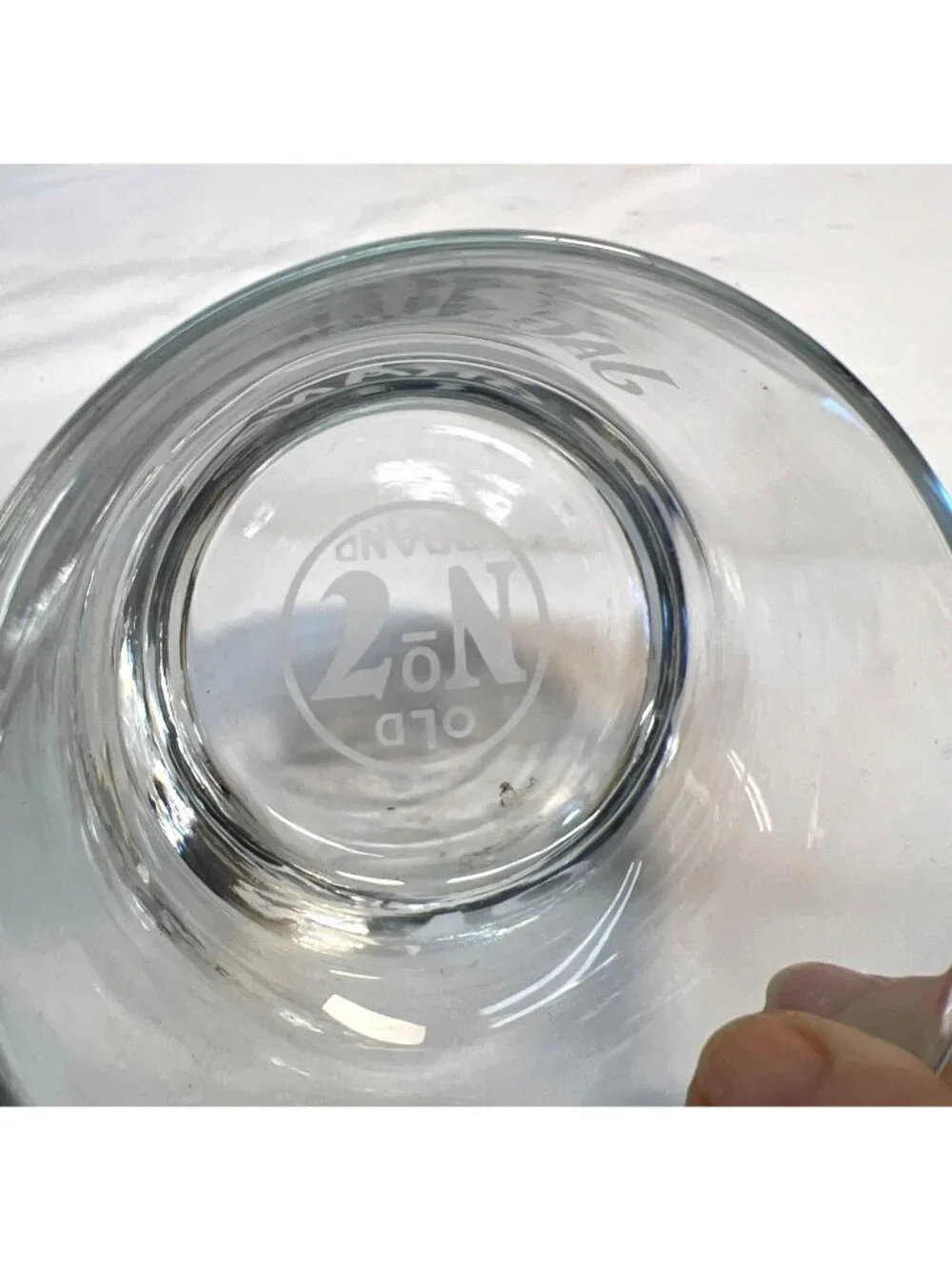 Jack Daniels Old No. 7 Brand Etched Glass Whiskey Tumbler